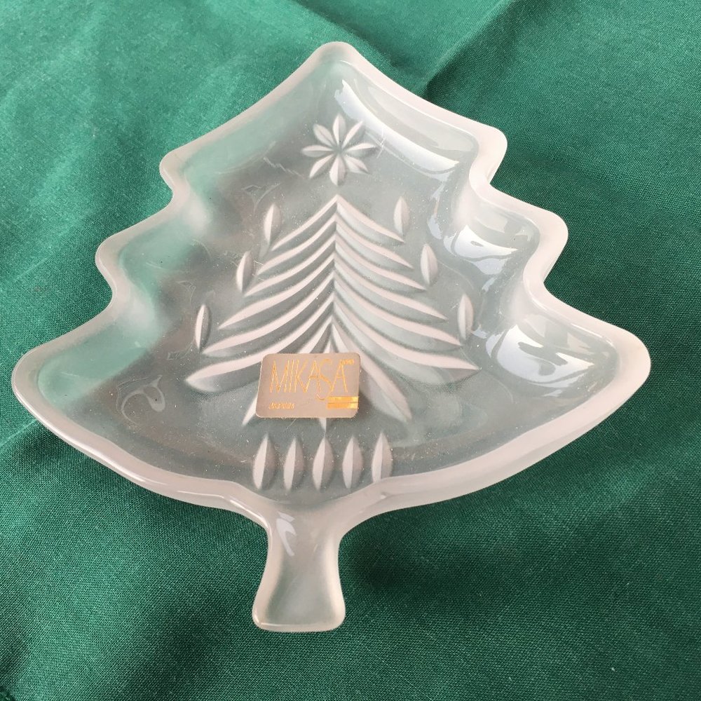 MIKASA Crystal Dish Frosted Glass Sweets Candy